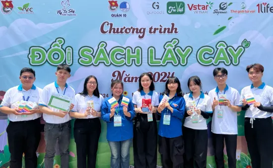 14 tấn sách, giấy được quy đổi trong Chương trình “Đổi sách lấy cây” năm 2024