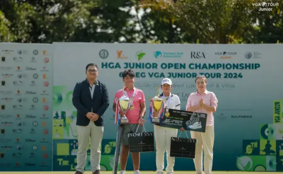 Nguyễn Tuấn Anh và Anna Lê thắng giải Vô địch Gôn Trẻ Tp. Hồ Chí Minh Mở rộng - Chặng 6 VGA Junior Tour 2024