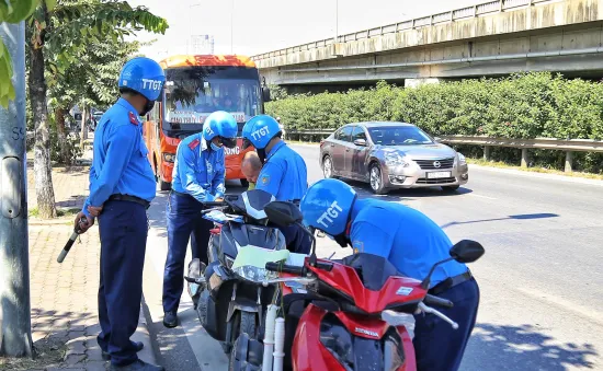 Hơn 9.900 trường hợp vi phạm trật tự an toàn giao thông bị xử phạt ở Hà Nội