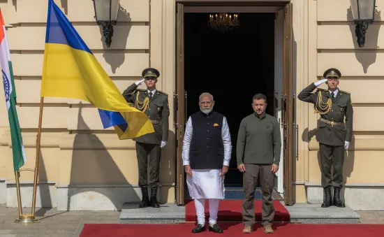 Thủ tướng Ấn Độ Narendra Modi thăm Ukraine, bắt đầu chuyến công du mang tính bước ngoặt