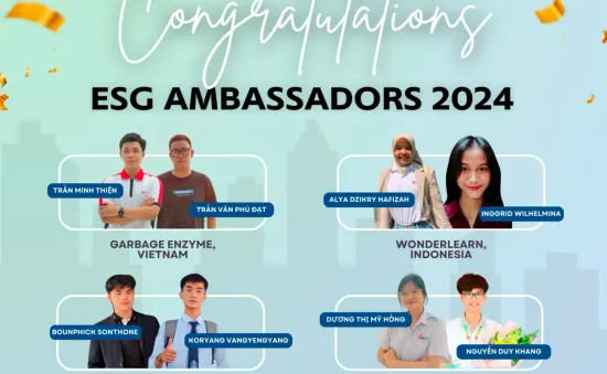 Hai dự án của Việt Nam chiến thắng tại cuộc thi ESG Ambassador 2024