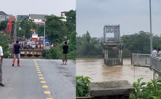 Vụ sập cầu Phong Châu: Khoảng 13 người rơi xuống sông, 4 người được cứu
