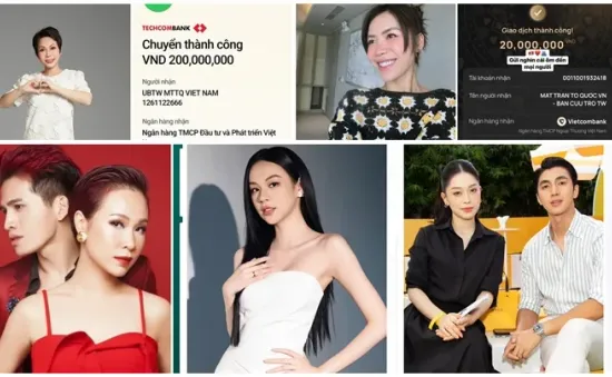 Sao Việt chung tay với bà con vùng bão lũ