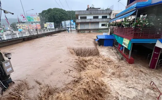 Mưa sau bão Yagi gây ngập lụt tại Lào, Thái Lan