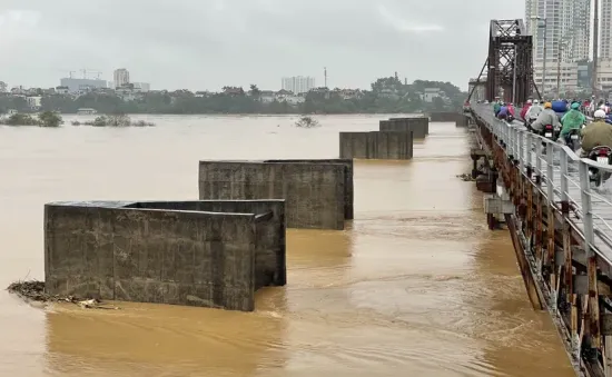 Lũ trên các sông đang lên, sông Hồng ở Hà Nội đạt đỉnh vào trưa 11/9