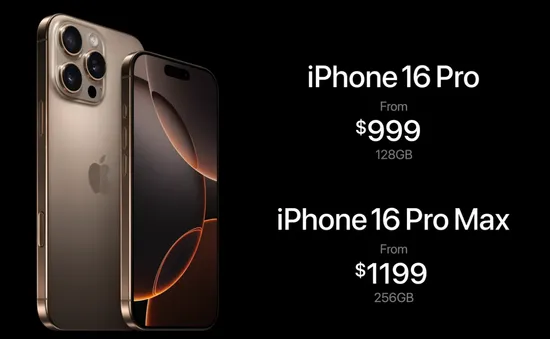 iPhone 16 Pro ra mắt với 4 tùy chọn màu sắc, giá từ 999 USD