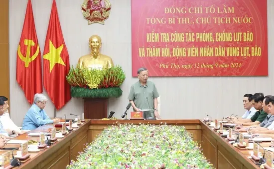 Tổng Bí thư, Chủ tịch nước Tô Lâm: Tập trung cao độ khắc phục hậu quả bão lũ, ưu tiên cứu người