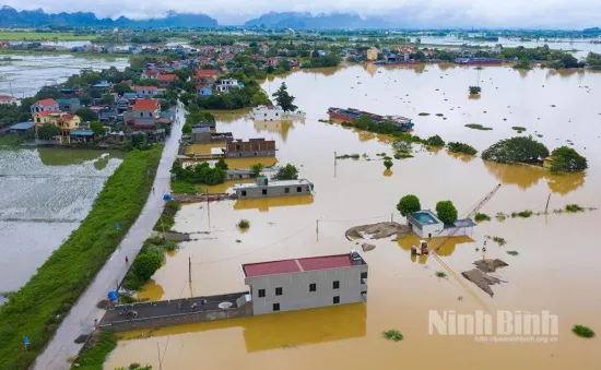 Ninh Bình phát lệnh di dân vùng phân lũ, chậm lũ huyện Gia Viễn và Nho Quan