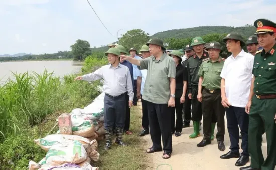 Tổng Bí thư, Chủ tịch nước Tô Lâm kiểm tra khắc phục hậu quả bão, lũ tại Tuyên Quang