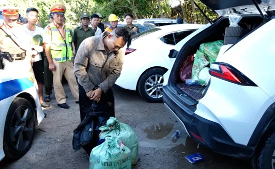 Quảng Bình: Bắt hai đối tượng mang súng đi vận chuyển 26kg ma tuý