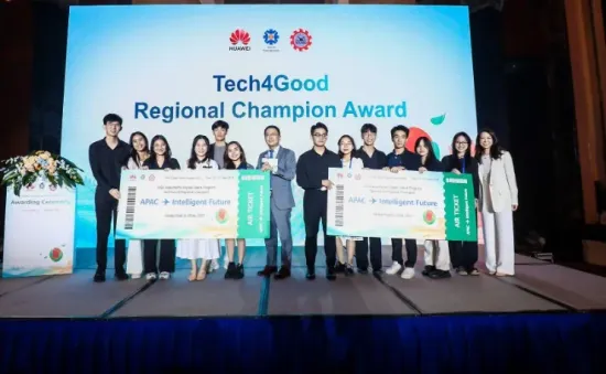 Sinh viên Việt Nam giành giải Nhất cuộc thi Tech4Good khu vực châu Á - Thái Bình Dương