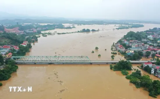 Lũ sông Thao dâng nhanh, Yên Bái cảnh báo ngập lụt diện rộng