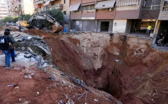 Israel không kích trụ sở tình báo của Hezbollah ở thủ đô Beirut (Lebanon)