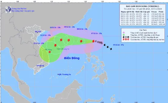 Thủ tướng yêu cầu chủ động ứng phó bão Yinxing