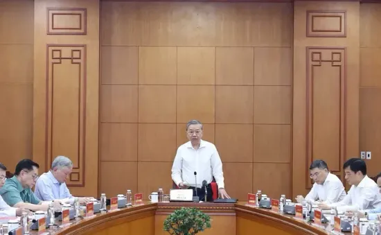 Tổng Bí thư Tô Lâm làm việc với Tiểu ban Văn kiện và Tiểu ban Điều lệ Đảng