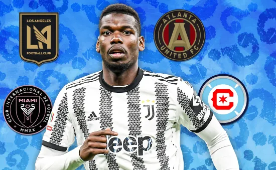 Những điểm đến tiềm năng của Pogba sau khi rời Juventus