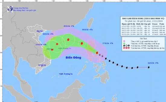 Từ Quảng Ninh đến Bình Thuận chủ động ứng phó với diễn biến bão Man-yi