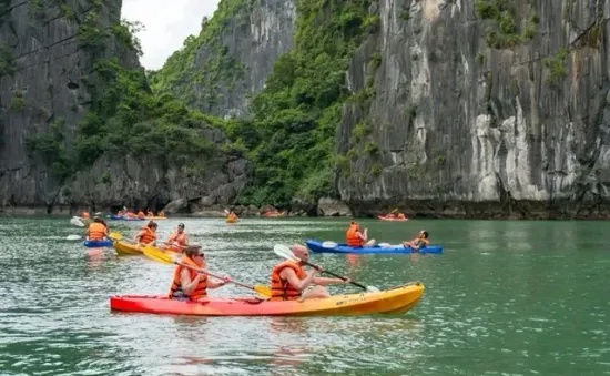 Dừng hoạt động dịch vụ chèo thuyền kayak ở đảo Cát Bà