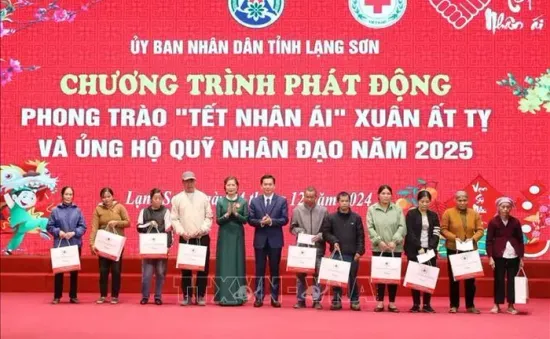 Lạng Sơn: Phát động phong trào "Tết Nhân ái" và Quỹ Nhân đạo