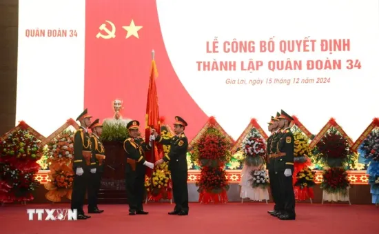 Công bố Quyết định thành lập Quân đoàn 34 - Quân đoàn chủ lực cơ động chiến lược