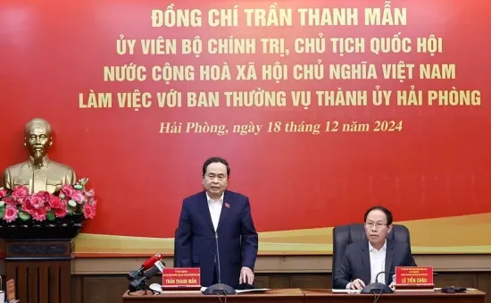 Chủ tịch Quốc hội: Xây dựng Hải Phòng trở thành đô thị thông minh, hiện đại, mẫu mực về sự trải nghiệm và đáng sống