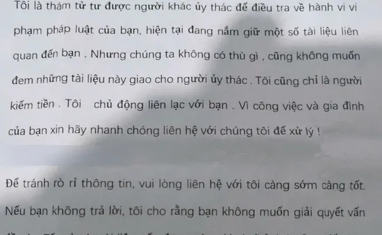 Cảnh báo "thám tử tư" giả mạo, tống tiền lãnh đạo, cán bộ địa phương