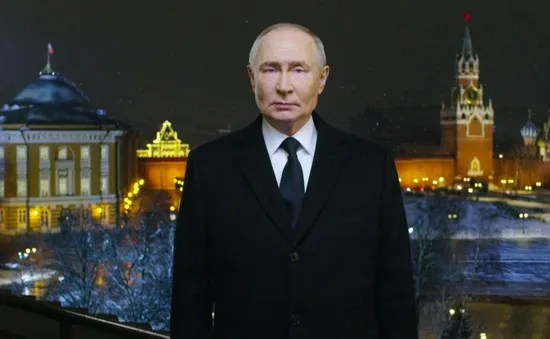 Tổng thống Vladimir Putin thể hiện niềm tin nước Nga sẽ đi lên trong thông điệp Năm mới