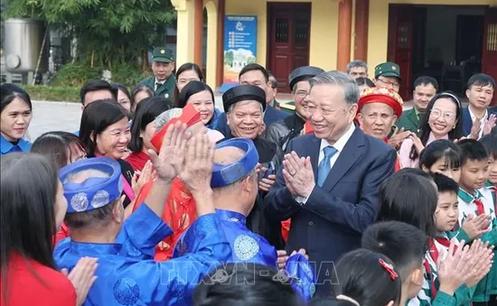 Tổng Bí thư Tô Lâm thăm và chúc Tết Đảng bộ, chính quyền và nhân dân tỉnh Hưng Yên