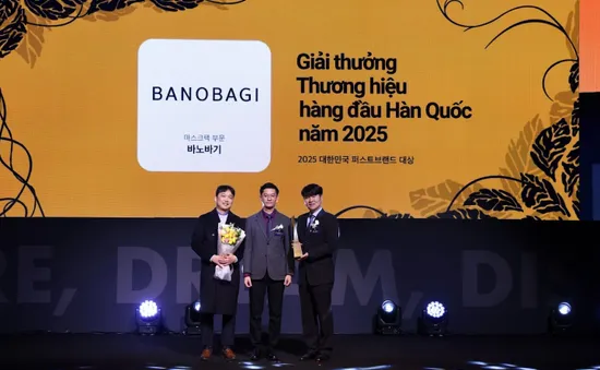 Thương hiệu BANOBAGI đạt “Giải thưởng Thương hiệu Hàng đầu Hàn Quốc năm 2025” hạng mục Mặt nạ giấy