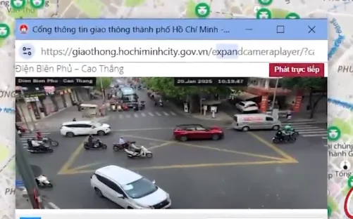 Người dân TP Hồ Chí Minh có thể xem camera giao thông và hỏi đáp trực tuyến