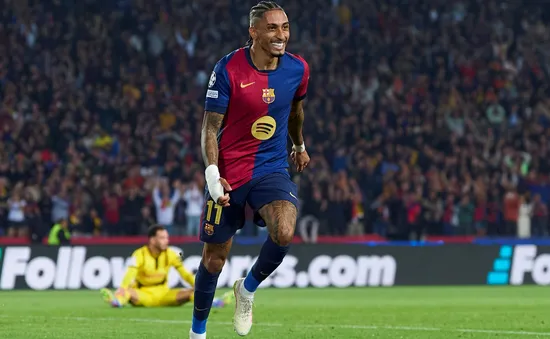 Raphinha tiệm cận kỷ lục Champions League của Ronaldo