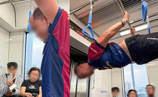 Vụ hít xà đơn trên Metro: Người đàn ông đã rời khỏi Việt Nam nên chưa thể xử lý