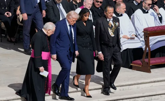 Ông Trump cùng nhiều nguyên thủ đã có mặt ở Vatican tham dự tang lễ Giáo hoàng Francis