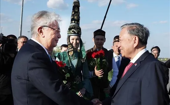 Tổng Bí thư Tô Lâm và Phu nhân bắt đầu thăm cấp Nhà nước Cộng hòa Kazakhstan