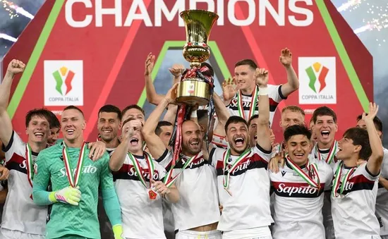 Hạ AC Milan, Bologna giành chức vô địch Coppa Italia