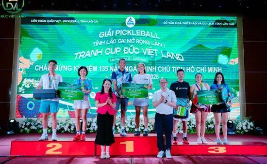 Đắc Tiến giành ngôi Á Quân giải Pickleball Lào Cai mở rộng 2025
