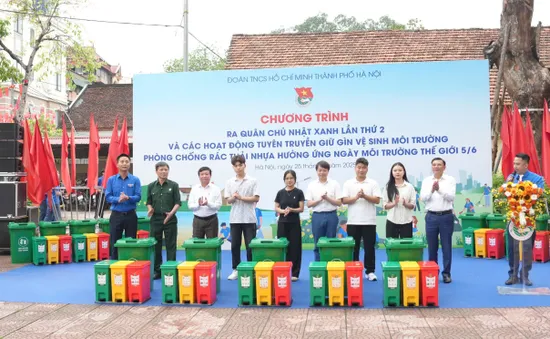 Hà Nội: Sôi nổi ra quân Ngày Chủ nhật xanh, lan tỏa thông điệp sống xanh vì môi trường