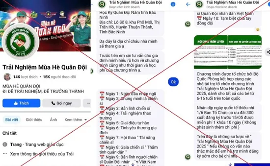 Trại hè “quân đội” giả mạo lừa đảo phụ huynh dịp hè
