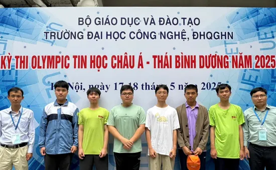 Việt Nam xếp thứ 5 tại Kỳ thi Olympic Tin học Châu Á - Thái Bình Dương 2025