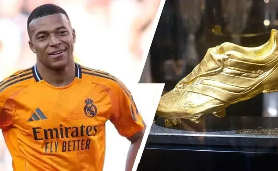 Danh hiệu Chiếc giày Vàng châu Âu chưa trọn vẹn của Mbappe