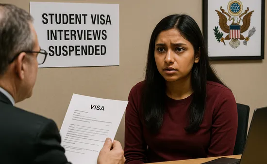 Mỹ tạm dừng phỏng vấn visa du học