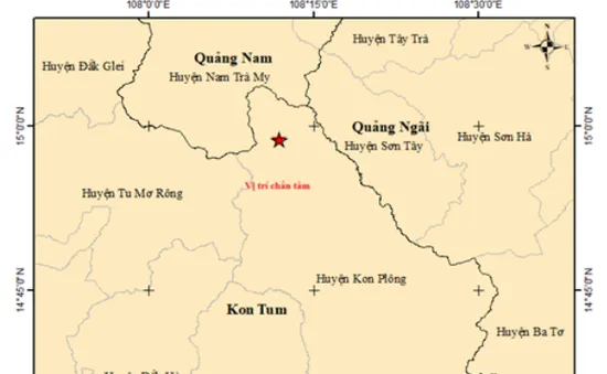 Liên tiếp xảy ra động đất tại huyện Kon Plông, Kon Tum