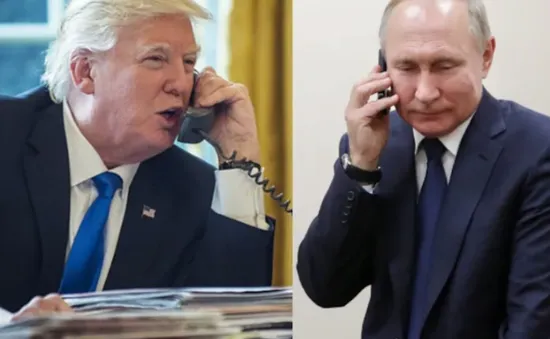 Ông Trump và ông Putin điện đàm, nhất trí tiếp tục liên lạc về vấn đề Ukraine