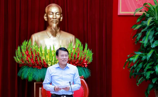 Đại tướng Lương Tam Quang làm việc với Ban Thường vụ 3 tỉnh Phú Thọ, Vĩnh Phúc và Hòa Bình