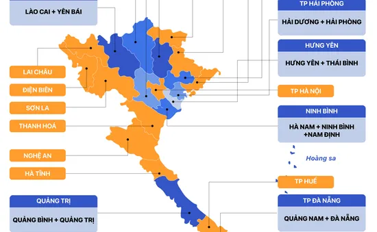 [INFOGRAPHIC] 34 tỉnh, thành phố sau sắp xếp đơn vị hành chính