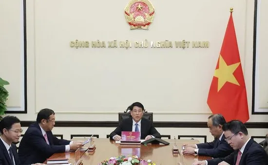 Chủ tịch nước Lương Cường điện đàm với Tổng thống Hàn Quốc Lee Jae Myung