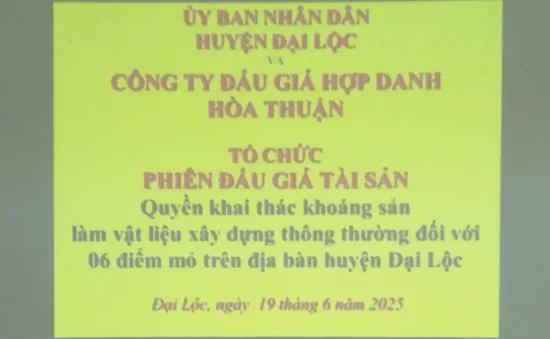 Quảng Nam đấu giá công khai 6 mỏ khoáng sản
