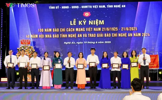 Trọng thể Lễ kỷ niệm 100 năm Ngày Báo chí Cách mạng Việt Nam, 40 năm Hội Nhà báo Nghệ An