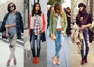 Cá tính với quần jeans rách