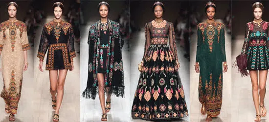 Họa tiết sống động trong BST Valentino 2014